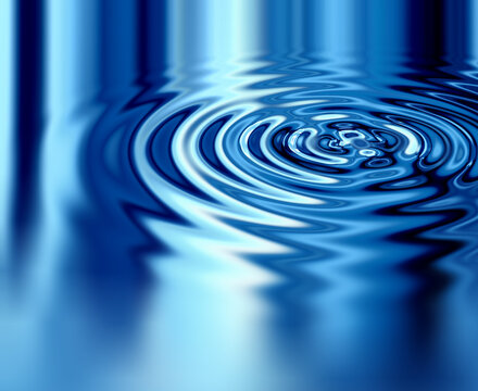 Crystal blue ripples. Smoothly Animated Waves.