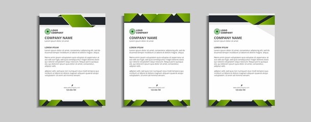 modern corporate letterhead template design