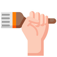 paint brush flat icon