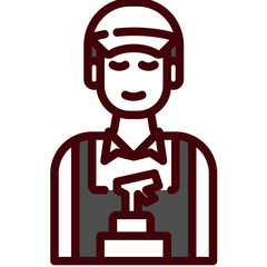 man one color icon