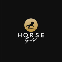 Horse power logo vector icon illustration design Premium Vector