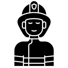 fireman solid icon