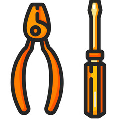 pliers Two Tone icon