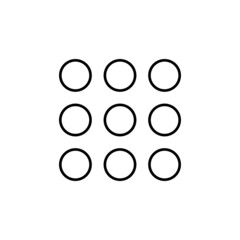 Settings icon in line style