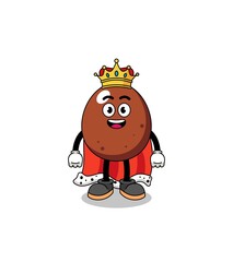 Fototapeta premium Mascot Illustration of chocolate egg king
