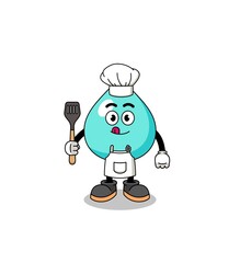 Mascot Illustration of water chef
