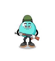 Cartoon of water soldier
