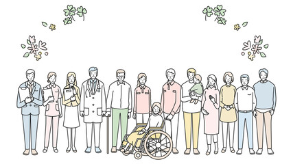 介護関係の人々