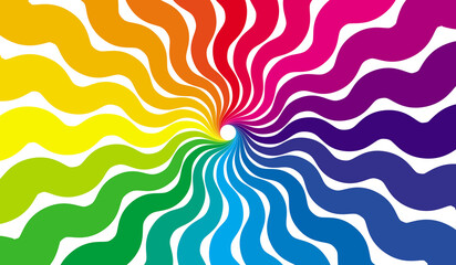 Colorful rainbow design vector illustration. Bright color design background. Trendy rainbow art