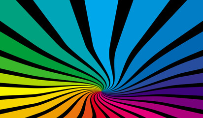 Colorful rainbow design vector illustration. Bright color design background. Trendy rainbow art