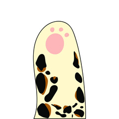 Baby safari Animal  Scandinavian art prints. Cute cartoon cat leopard cub 