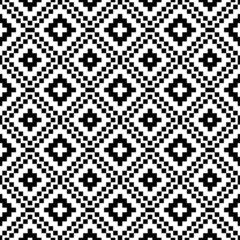 black and white geometric seamless pattern