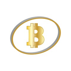 Obraz premium bitcoin crypto B letter logo symbol template design illustration vector