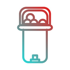 rubbish bin icon