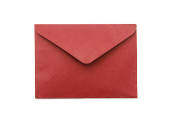 Red envelope isolated on white background