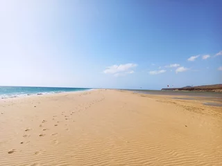 Foto op Plexiglas Sotavento Beach, Fuerteventura, Canarische Eilanden Playa de Sotavento en Fuerteventura