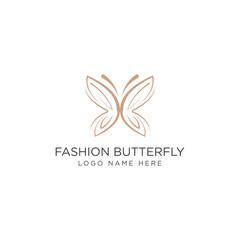 Butterfly logo icon design template. Elegant, luxury, premium vector