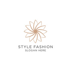 Fashion style logo icon design template elegant luxury premium vector Premium Vector
