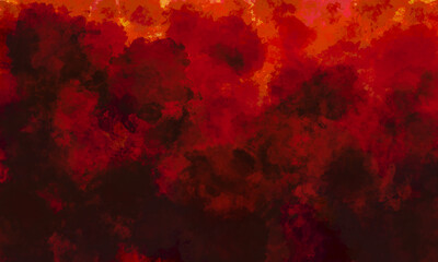 black and red sky gradient watercolor background with cloud texture