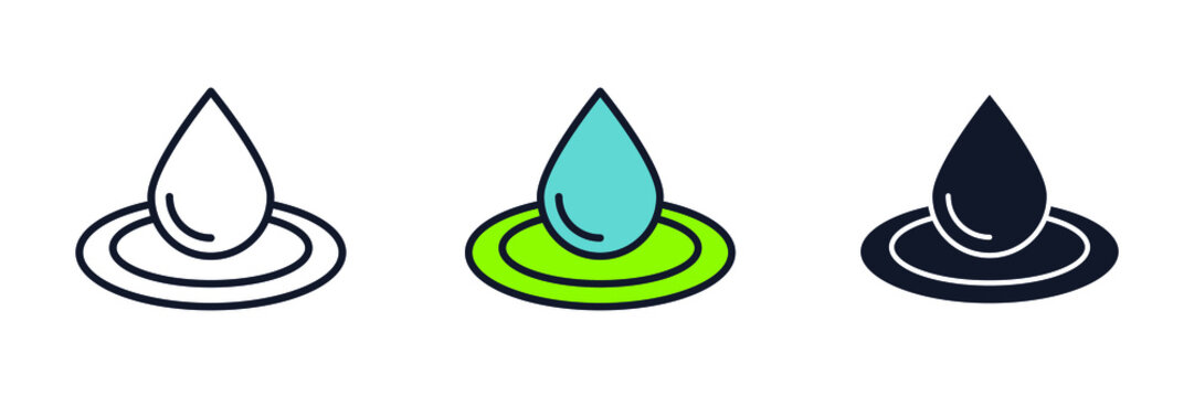 Hydrology Icon Symbol Template For Graphic And Web Design Collection Logo Vector Illustration
