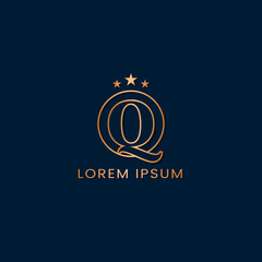Initial Q Luxury Gold Logo