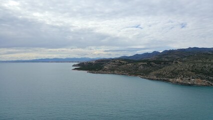 bord de mer à marina d'or, au nord de valencia en Espagne dans la commune d'Oropesa del mar