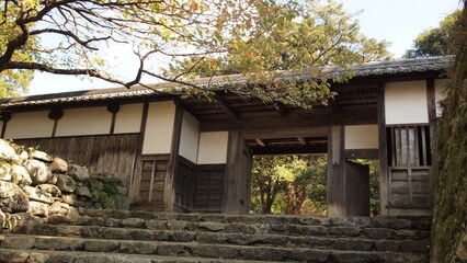 Fototapeta na wymiar The Akizuki Castle