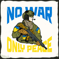 Original Ukrainian patriotic antiwar t-shirt design