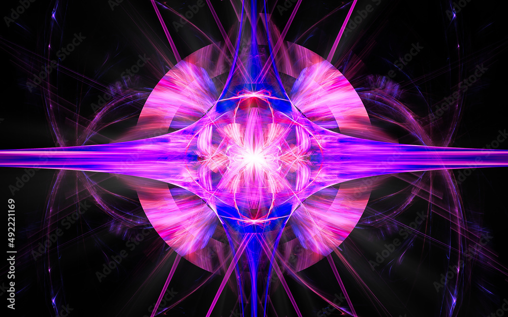 Fototapete digital illustration abstract image generated fractal background image wallpaper pattern of various 