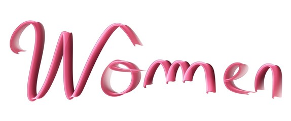 Women text message isolated on white background