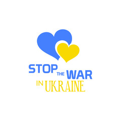 stop war sign on white background	