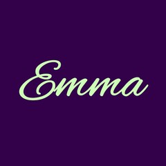 The female name is Emma. Background with the female name Emma. A postcard for Emma. Congratulations for Emma.
