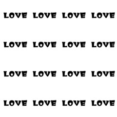 An illustration with the inscription - Love. Seamless repeating lettering. Background for scrapbooking, albums, advertising, printing, websites, mobile screensavers, bloggers.