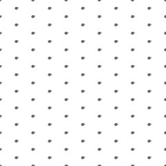 Square seamless background pattern from black digital tech symbols. The pattern is evenly filled. Vector illustration on white background