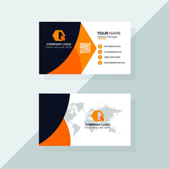 Abstract shapes Business card template
