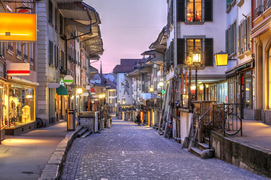 Obere Hauptstrasse Street in Thun, Switzerland