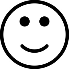 Fototapeta premium Smile icon vector. Face emoticon sign.eps