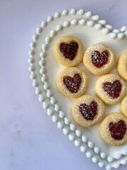 tea biscuits with jam 