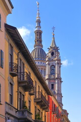 Veduta di Novara, Italia, View of Novara, Italy 