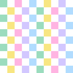 pastel rainbow checkered gingham pattern