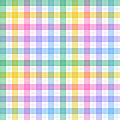 rainbow pastel scott plaid tartan checkered gingham pattern