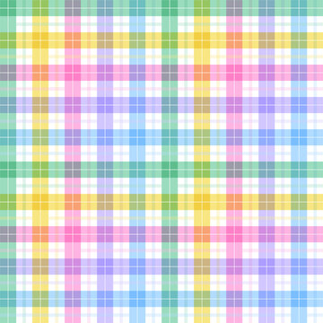 rainbow pastel scott plaid tartan checkered gingham pattern