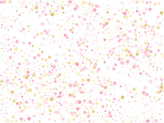 Bokeh confetti circles decoration holiday background.