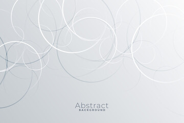 abstract white background with thin circles