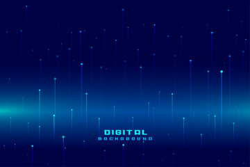 digital technology blue background design