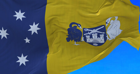 Waving beautiful Australian Capital Territory flag.