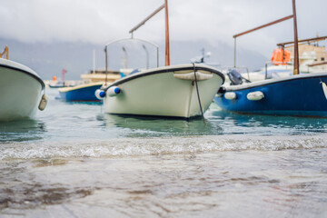 global warming ocean level rise on waterfront in europe