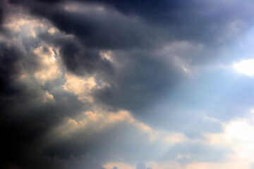 Naklejka na ściany i meble time lapse of clouds