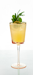 Alcoholic cocktail isolated on white background