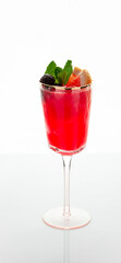 Alcoholic cocktail isolated on white background